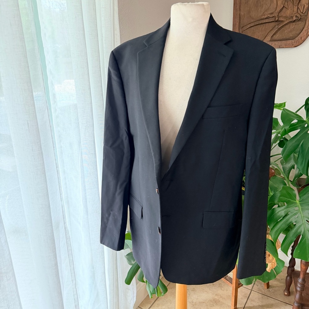Lauren Ralph Lauren Black Wool Blazer Men’s 40R Classic Fit